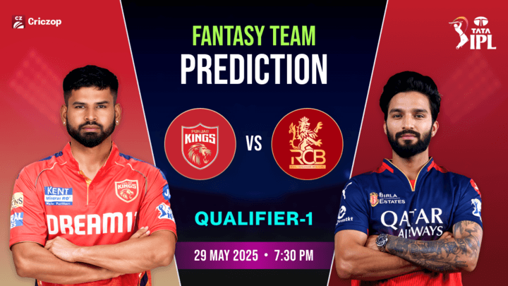 PBKS vs RCB - Qualifier 1 Dream11 team prediction
